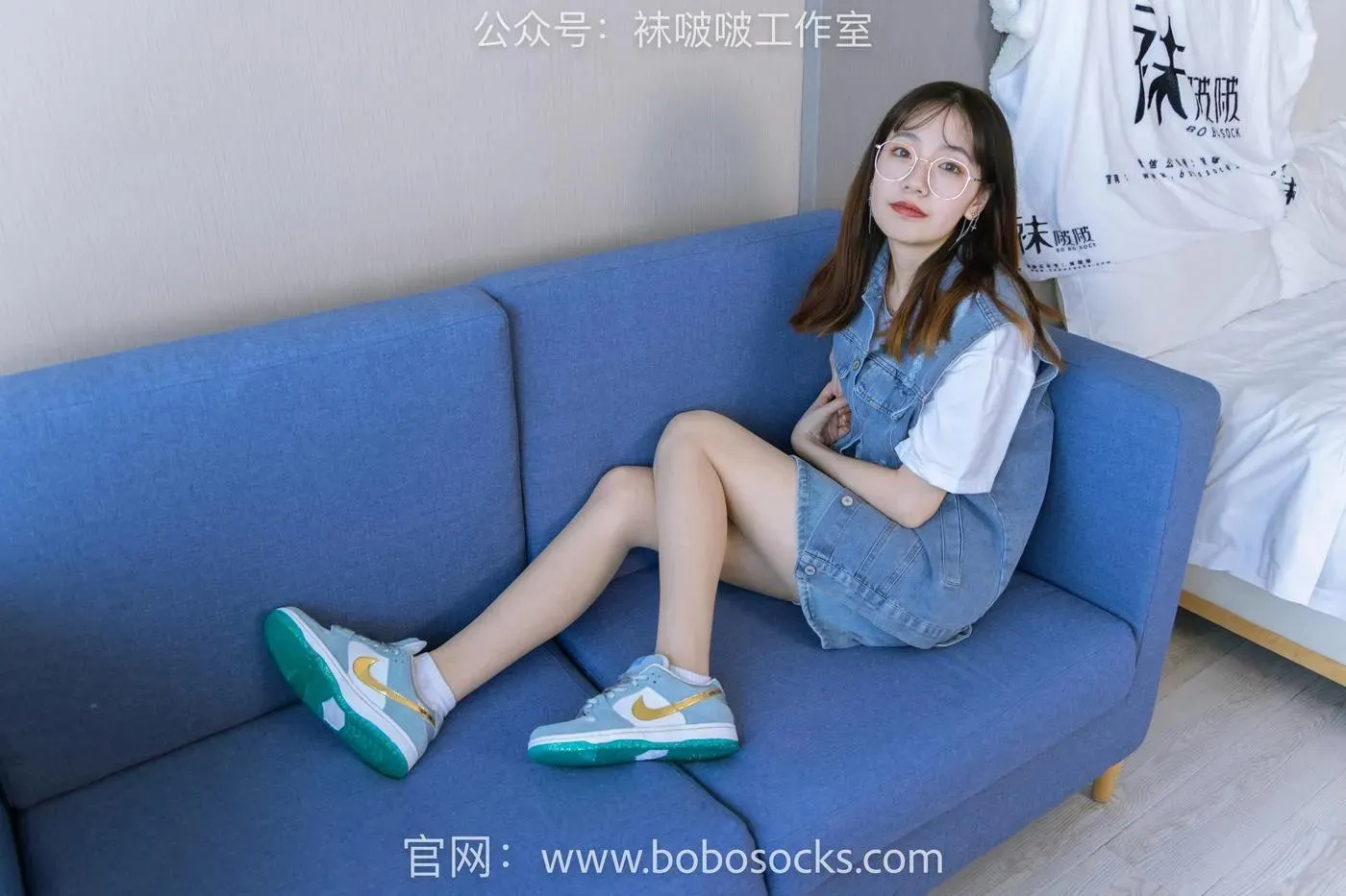 [BoBoSocks袜啵啵]NO.123 小甜豆-板鞋、白棉袜、肉丝 [140P]插图8